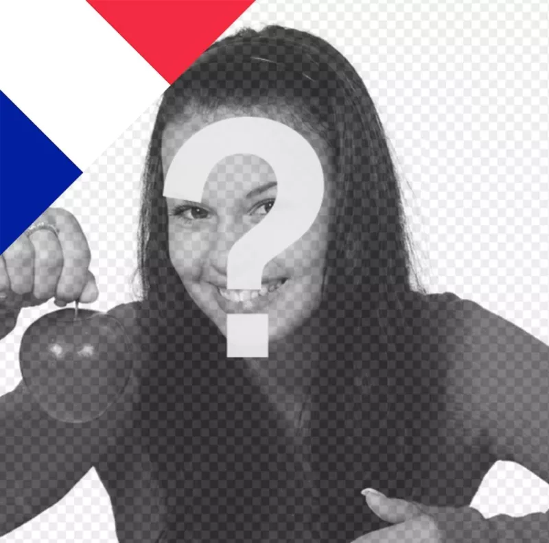 Effet photo avec le drapeau de la France Ã  mettre dans le coin de vos photos ..